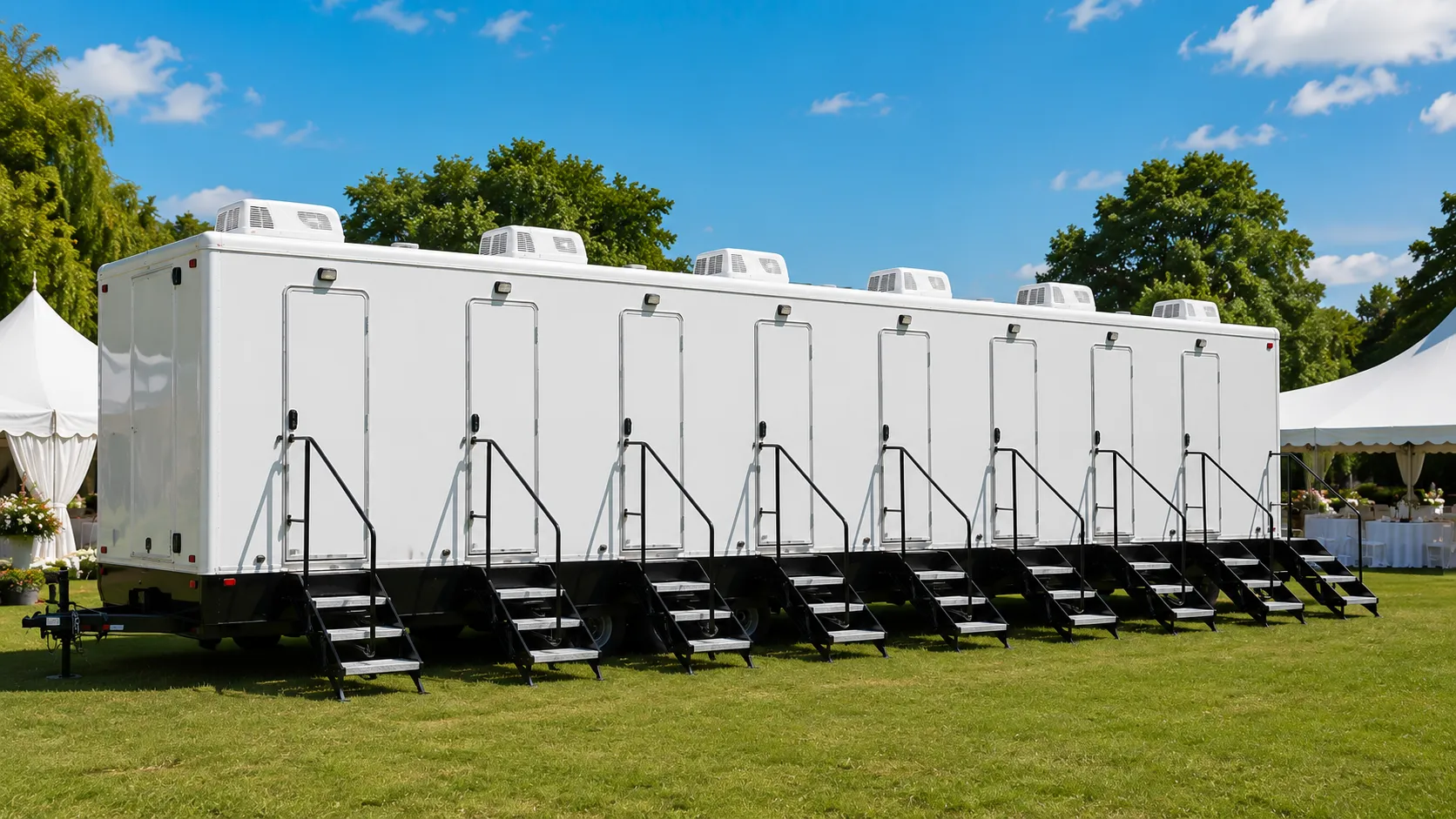 8 Stall Restroom Trailer in Round Rock, TX
