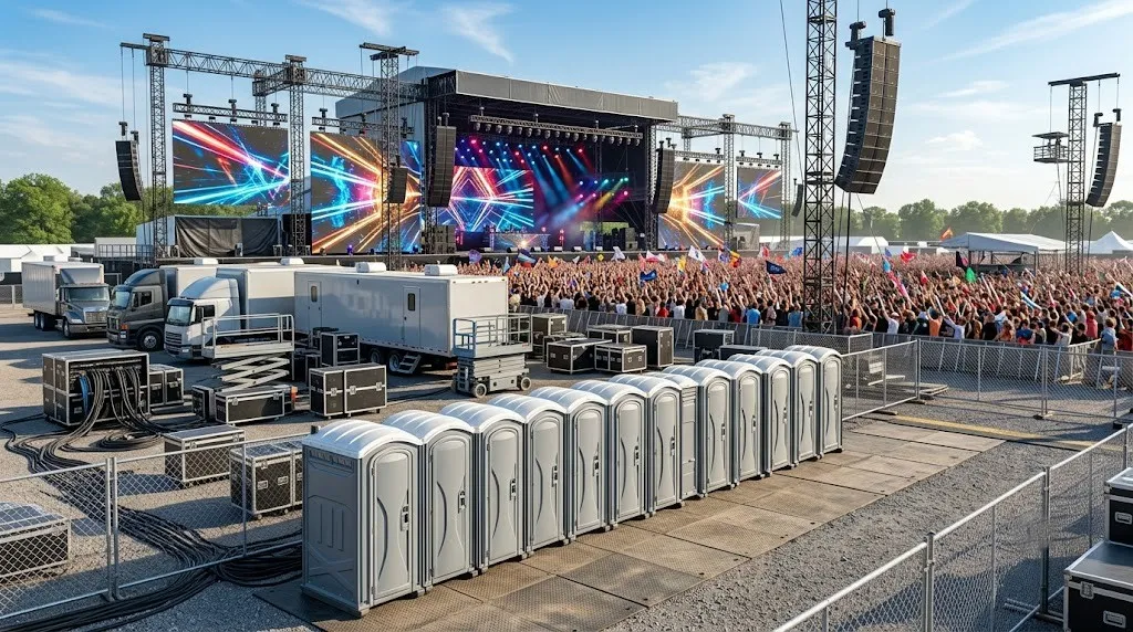 Concert Restroom Rental in Round Rock, TX